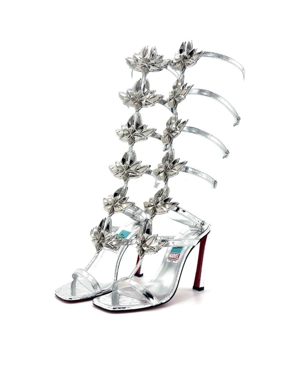 Christian Louboutin Sea Warrior 100 Marvel Collaboration Knee High Sandals 38.5